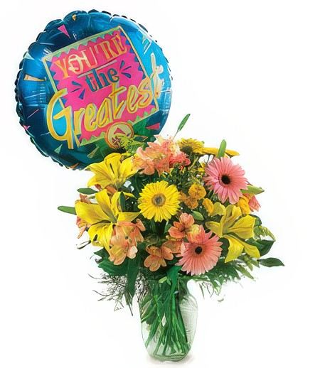 You're The Greatest Bouquet and Balloon! &mdash; Gift Delivery