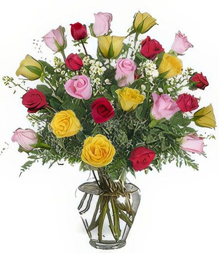 2-Dozen Assorted Roses &mdash; Flower Delivery