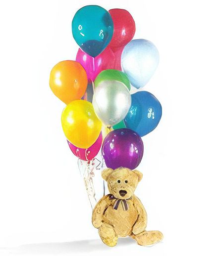 Teddy Bear and Balloons &mdash; Gift Delivery